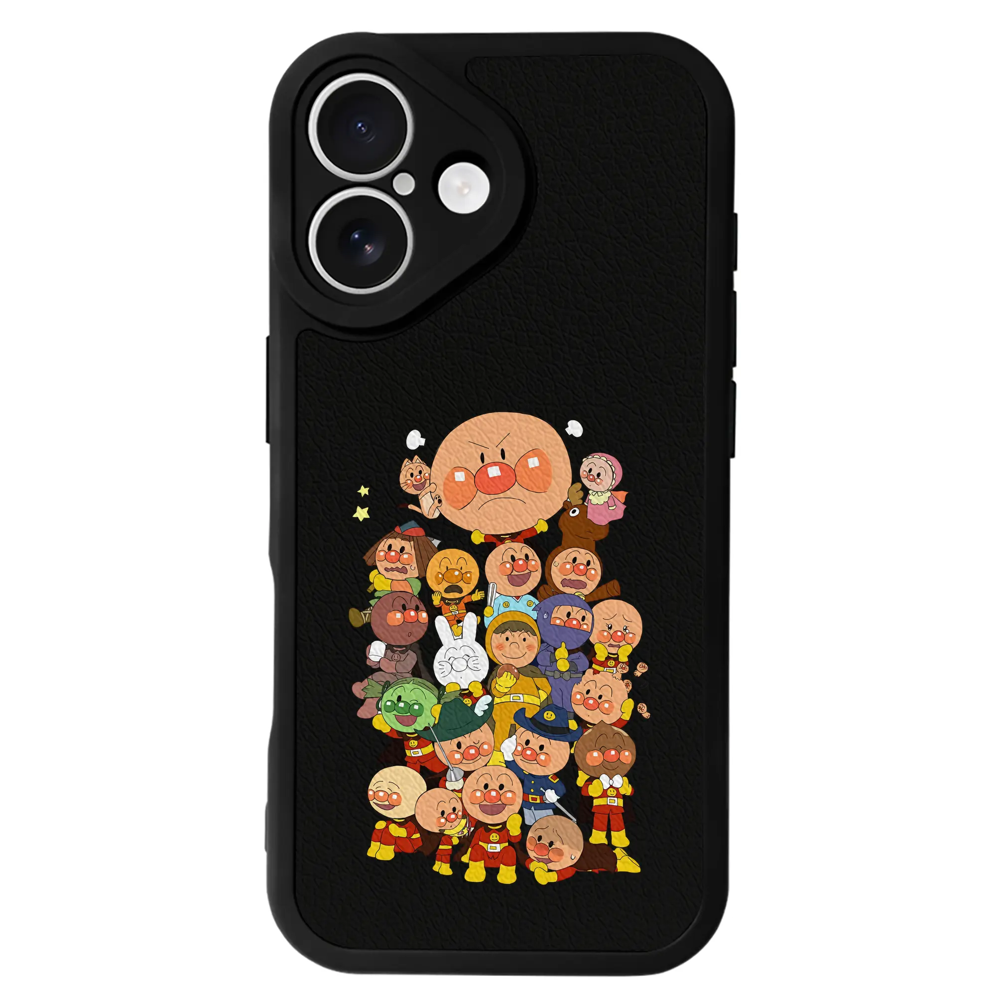 アンパンマン グッズ,アンパンマン - IPhone 16シリーズ対応 ・ シリコンスマホケース ・ レザー調 ・ 高精度フィット ・ 耐衝撃 ・ ワイヤレス充電対応 ・ 精密カット